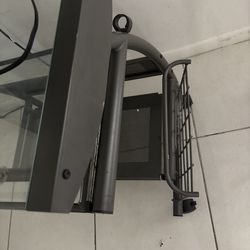 Escritorio de Cristal con metal y base para tv