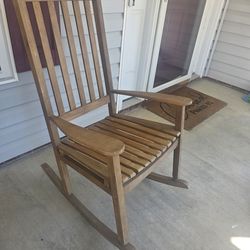 Wooden rocking chairs