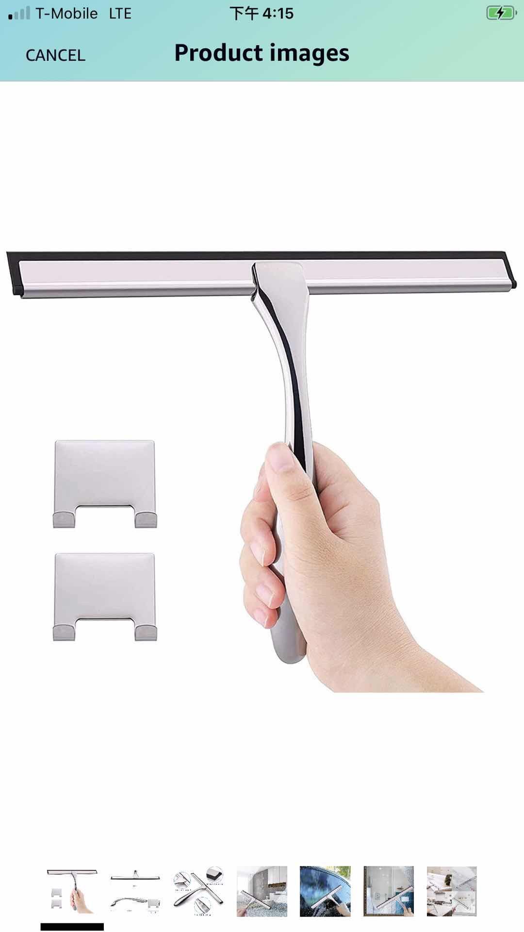 Blade window squeegee for shower door ，mirrors ，