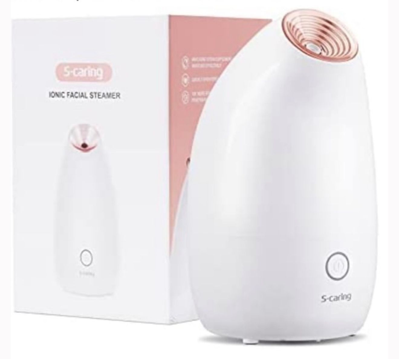 S-CARING Facial Steamer lonic Face Steamer, Warm Mist Humidifier