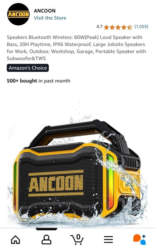Ancoon Wireless Bluetooth Speaker