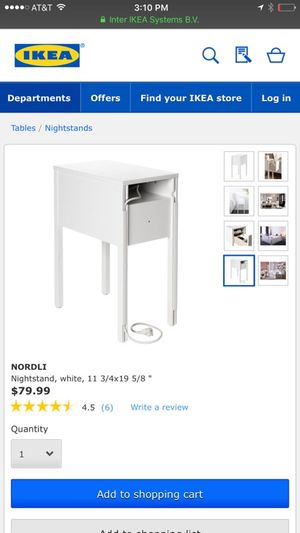 Ikea Nordli White Nightstand For Sale In Miami Fl Offerup