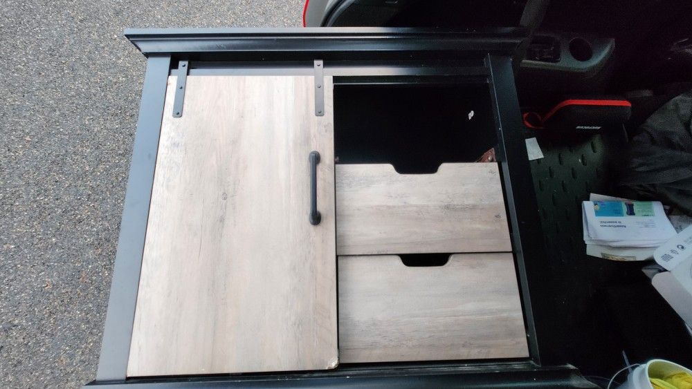  Cabinet Two Drawers A Shelf. 