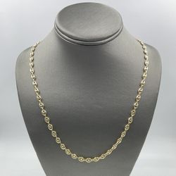 18KT YELLOW GOLD 25” GUCCI LINK CHAIN 12.8GR 5.0MM