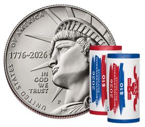 2026 P&D Enduring Liberty Half Dollar Rolls - US Mint Sealed Boxes