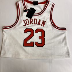 Brand New Jordan Women’s Crop Jersey Size Large 