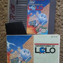 NES Adventures Of LOLO w Instructions 