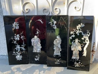 Seashell Wood Art Frame 