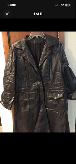 Vintage leathercraft leather coat size 18.5