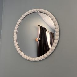 White nursery decor mirror