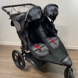 Bob Pro Duallie Double Stroller With Hand Break Excellent 