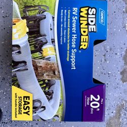 RV sewer hose support