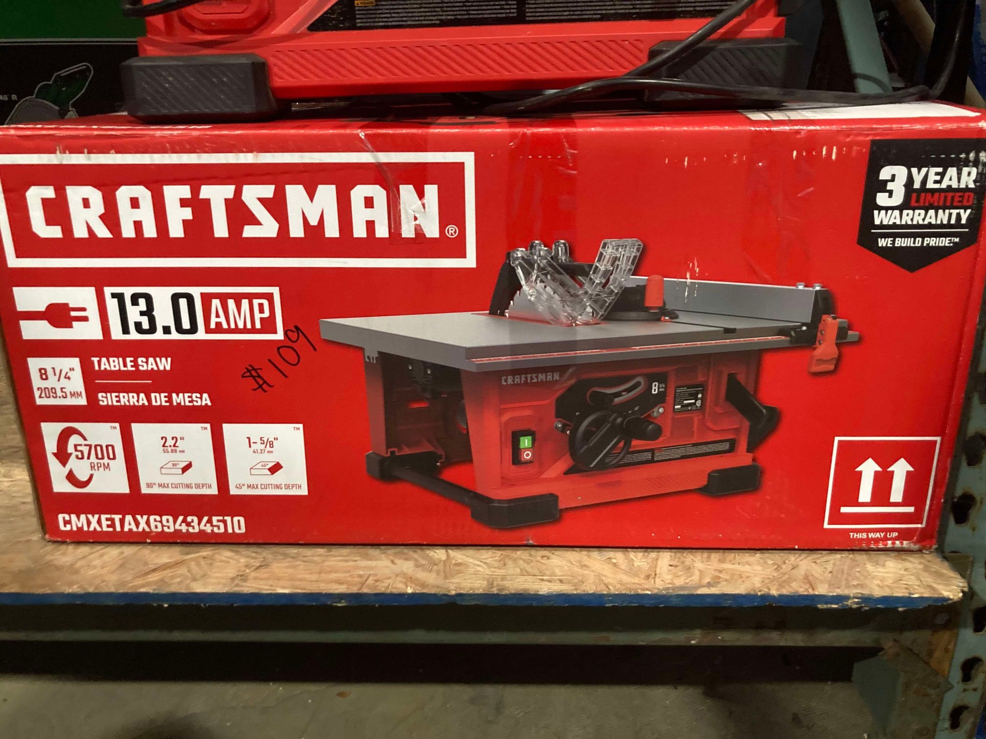 Craftsman 8-1/4in Table Saw