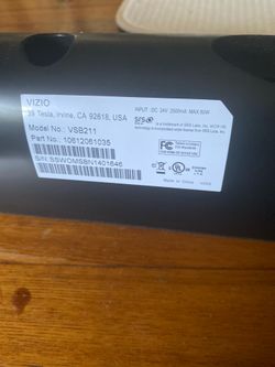 30” Vizio Soundbar exc cond . hardly used