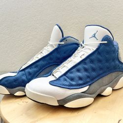 Nike Air Jordan 13 Sneakers Mens Size 12 Flint Blue XIII Retro Mid 414571-404