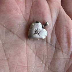 Tiny 925 Sterling Silver Heart Locket Pendant