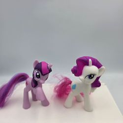 My Little Pony Hasbro McDonald's 2011 Rarity & Twilight Sparkle 2.75" Ponies