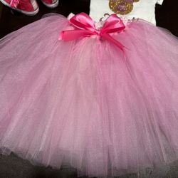 Girls T-shirt And Handmade Tutu Personalized  Ask For Different Size