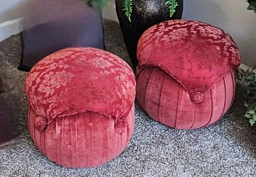 Crimson Ottomans - Perfect Footstools