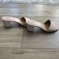 Size 11 Block Heel Beige Sandals