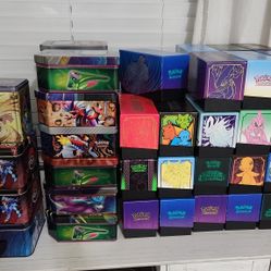 Pokemon Tins and Boxes