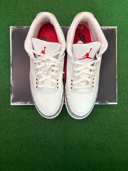 Air Jordan retro 3 white cement reimagined size 10.5 in great condition with box.