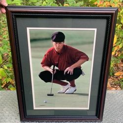 Beautiful Artwork Of Golfer Payne Stewart For Home Office Decor Framed Golf Unique 