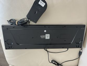 JITOPKEY K120 Wired Keyboard Ultra-Thin, + Wired Lenovo Mouse,good working condition 