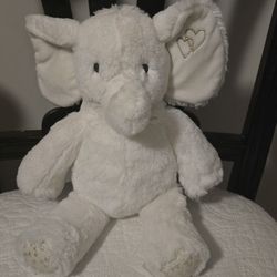 Lambs & Ivy Signature Marshmallow White Elephant Plush 