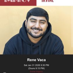 Rene vaca Ticket For Sale 1/31 9:30pm
