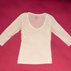 Old Navy Scoop Neck Tee 3/4 Length Sleeves
