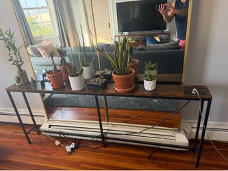 Storage table for back of couch or bed