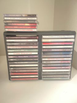 CD’s.  36 with holder