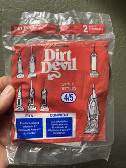 Pair of dirt devil style 4/5 belts for vacuum