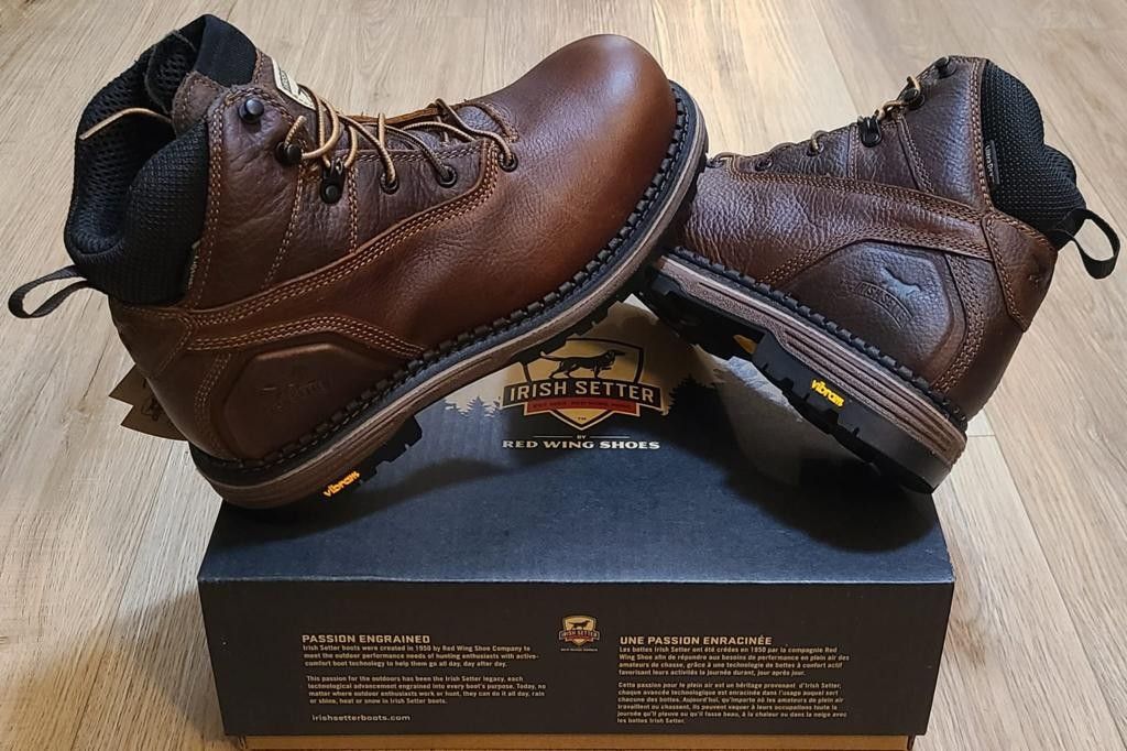 IRISH SETTER By RED WING Work Boots Size 8.5 For Men