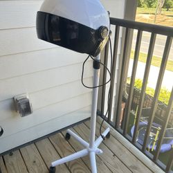 Professional Hooded Stand Hair Dryer - 1500W - Digital Controls - adjustable height