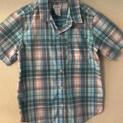 Carters Boys Button Down T-Shirt- Size 6