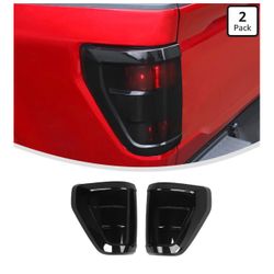 Smoked Black Taillight Cover Trim Decor For Ford F150 2021-2023 XL & XLT