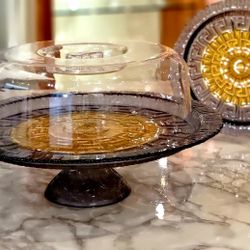 Cake Stand With 6 Piece Plates