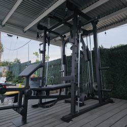 Smith Machine 2001 | Multi-Use Adj Bench | Gym Equipment | Fitness | Squat Rack | Excercise |🔴WEIGHTS AND BARBELL SOLD SEPARATELY 🔴 FREE DELIVERY 🚚