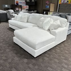 Big Deep White Sectional 