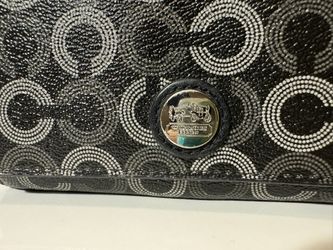 VTG Coach Signature Black Bifold Lilac Interior Wallet