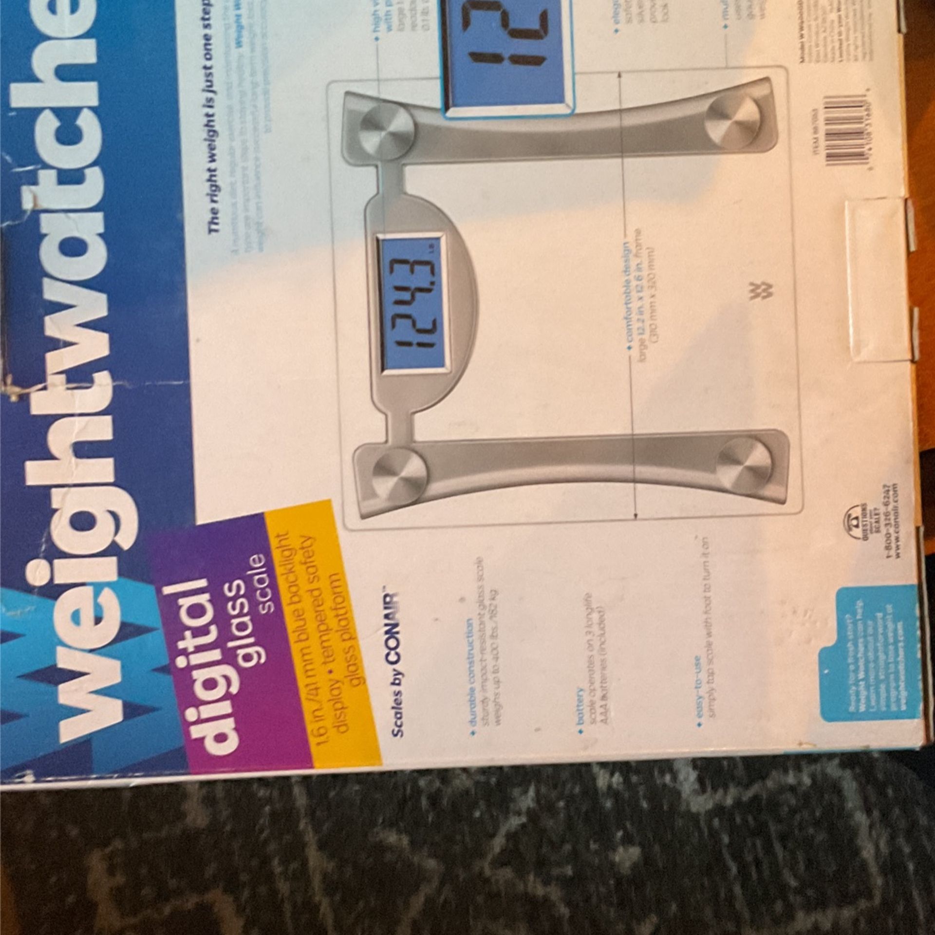 Weight Watchers Digital Scale For The Bathroom New