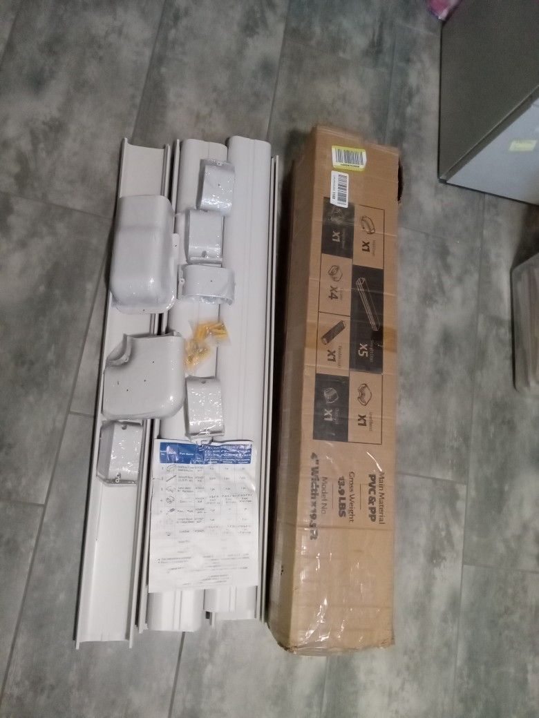 New 4" X  19.5 " Pvc AC  White Covers