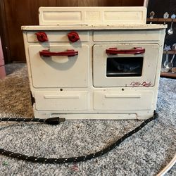 Vintage Metal Refrigerator And Stove