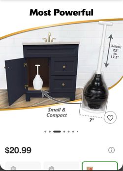New with Tag| BeehiveMAX Hideaway Toilet Plunger
