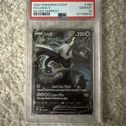 Lugia V #186 - Silver Tempest - PSA 10