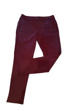 Lululemon Men’s ABC Pant Slim Fit Plum Purple Size 32 No Visible Flaws Or Stains
