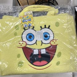 SpongeBob  XL Sherpa Tote Carry All Tote Bag/Purse concept one  Super plush,