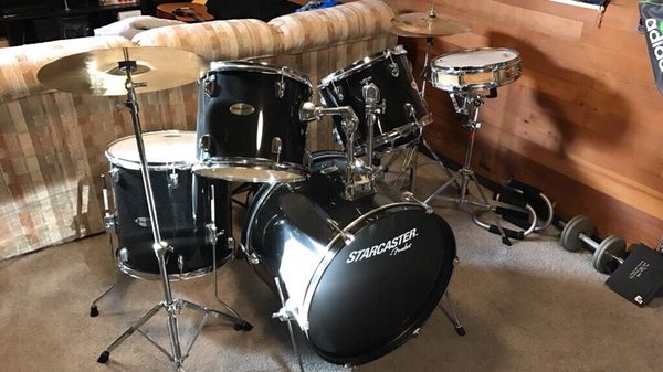 Black drum set star caster made by Fender for Sale in Yakima, WA ... Black drum set star caster made by Fender for Sale in Yakima, WA ...